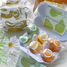 新中式梨子凤梨酥橘子酥水果酥礼盒网红小啤鸭梨酥休闲零食批发