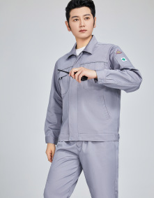 卸売春秋帯電防止作業服スーツ男性用工場作業場自動車修理工労働保護服長袖ロゴ印刷可能|undefined