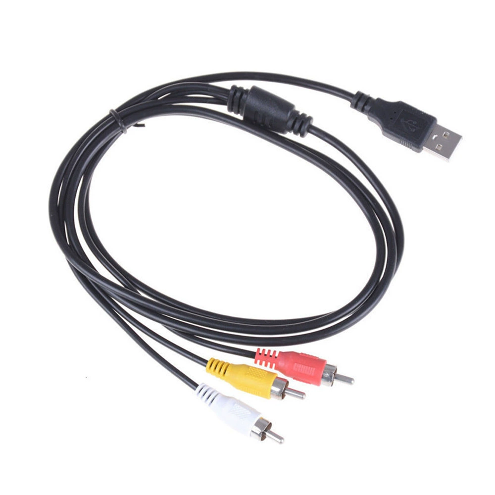 USB-кабель Sanlian AV 3RCA (красный, желтый и белый) для аудио/видео, набор кабелей для приставки/TV