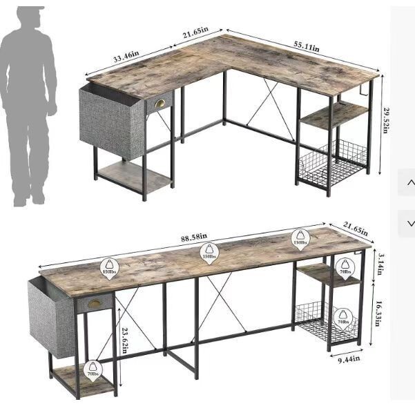 Manufacturer L-Shaped Corner Desk Thickened Board Computer Desk Multi-Person Workstation Home Small Desk Wholesale