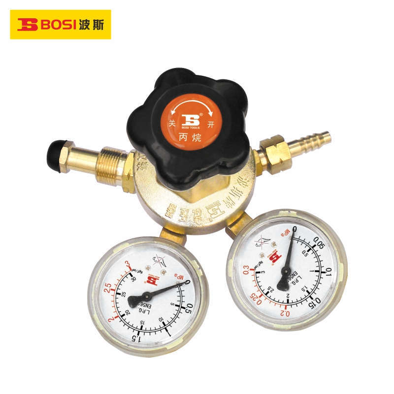 波斯大霸黄系列全铜主体丙烷减压器BS-YQW93丙烷表减压表BS473593