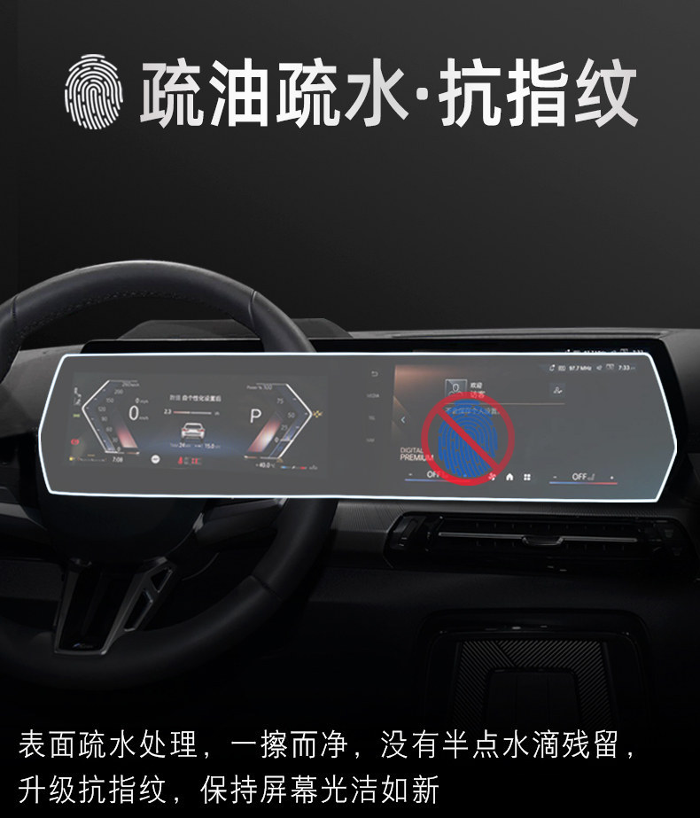 23-26 Models Bmw X1/Ix1 Central Control Film Navigation Pet Film Screen Protection Film Interior Anti-Scratch Modification Accessories Film