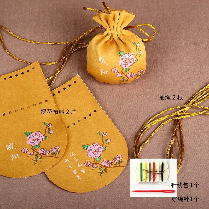 Круглый саше ручной работы, подвижный кошелек-саше, сшитый вручную, сумка из материала саше ручной работы для учебы своими руками