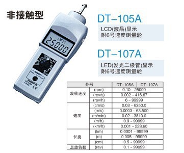 日本新宝（力新宝）SHIMPO/DT-105A接触式转速表