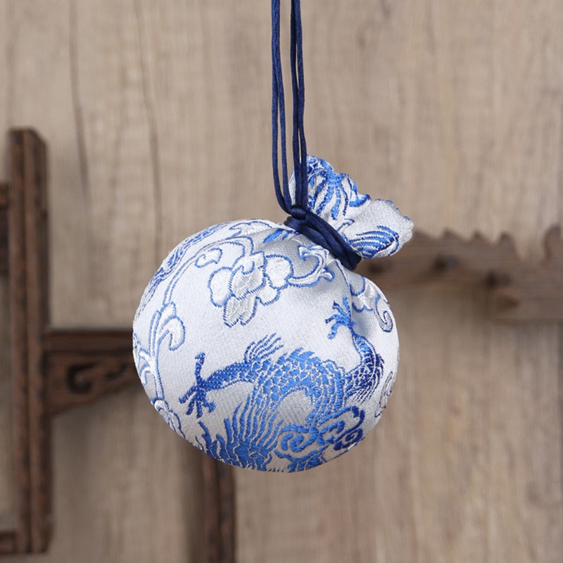 Festival del Barco del Dragón estilo nacional bolsita bolsa de coche bolsa vacía Halter pequeña bolsita colgante bendición Yushou Título de Oro bolsa de brocado