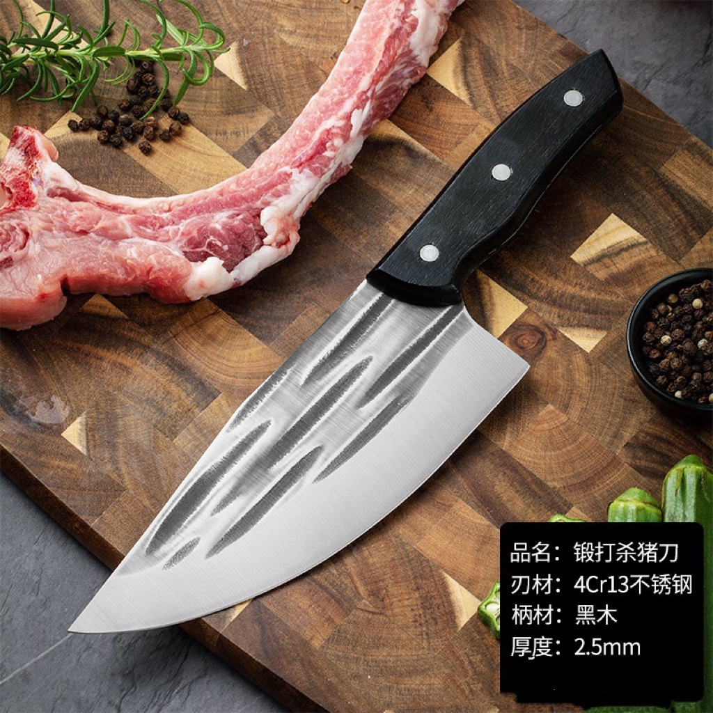 Martillo forjado cuchillo de matanza de cerdo cuchillo de matanza de cerdo cuchillo de corte de cocina cuchillo de corte de cerdo cuchillo de corte de carne cuchillo de corte