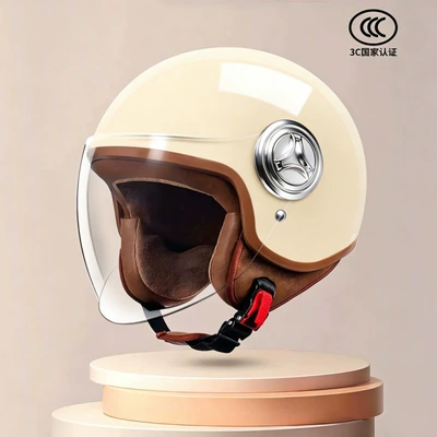 Motosiklet kaskı (dəbilqə) – motorcycle anti-cold riding helmet - 801khaki-transparent-long-mirror