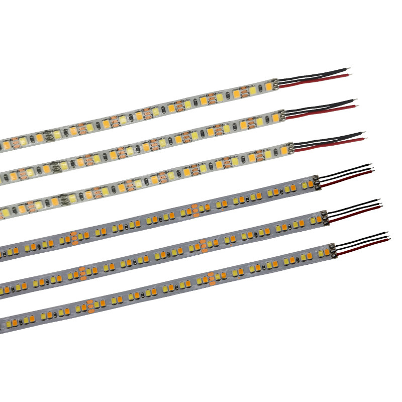 低圧24v 2835組み込みled 2色温灯帯224灯/メートル柔軟変光自己接着ソフトランプ帯|undefined