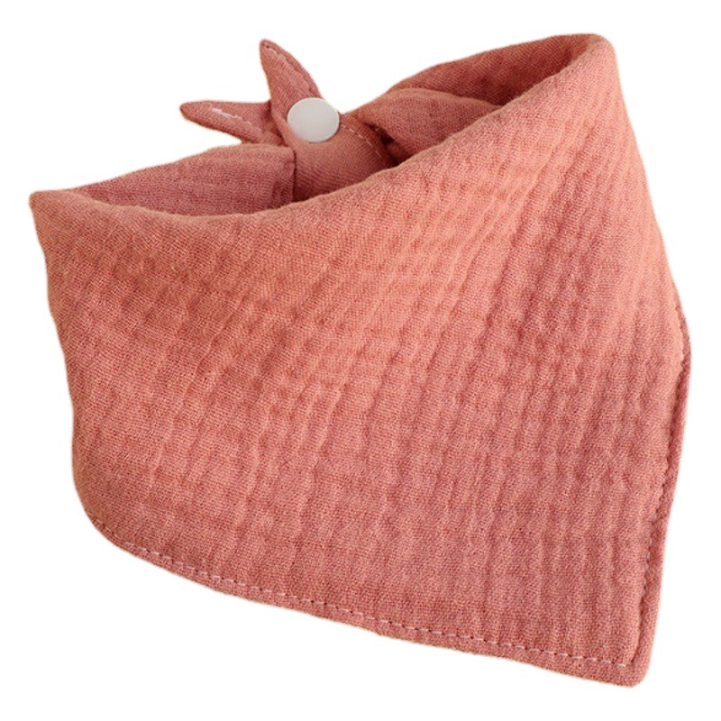 Nueva Toalla de triángulo liso de cuatro capas bebé recién nacido gasa Toalla de triángulo bebé comiendo babero suministros maternos e infantiles cuatro estaciones