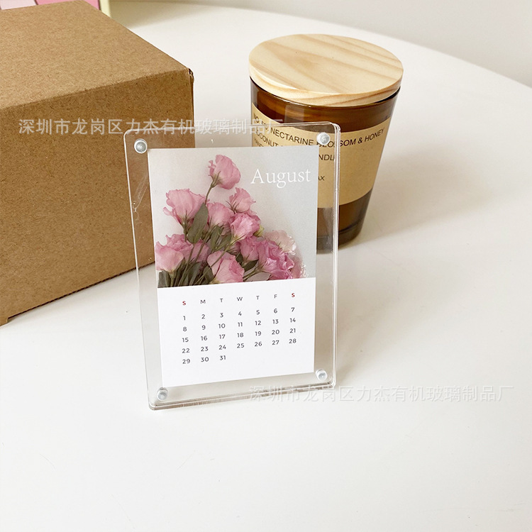 ins acrylic 3-inch photo frame star-chasing decoration transparent 3-inch photo card display picture frame strong magnetic album