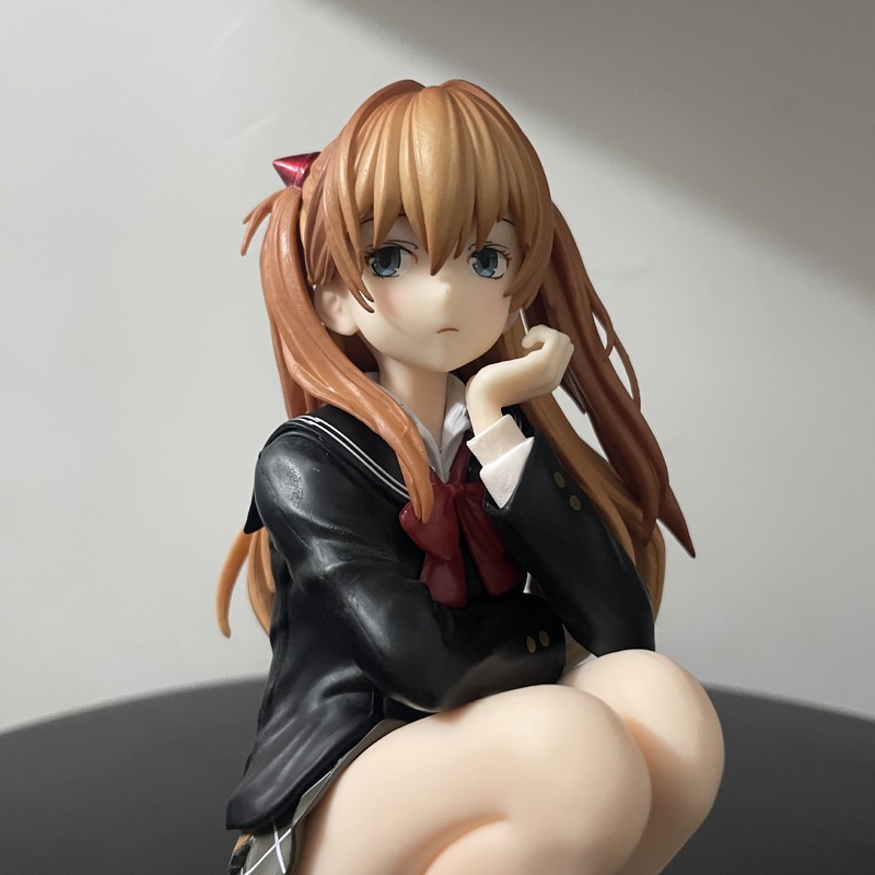 蹲姿明日香新福音战士美少女动漫潮玩车载手办周边模型摆件礼物|undefined