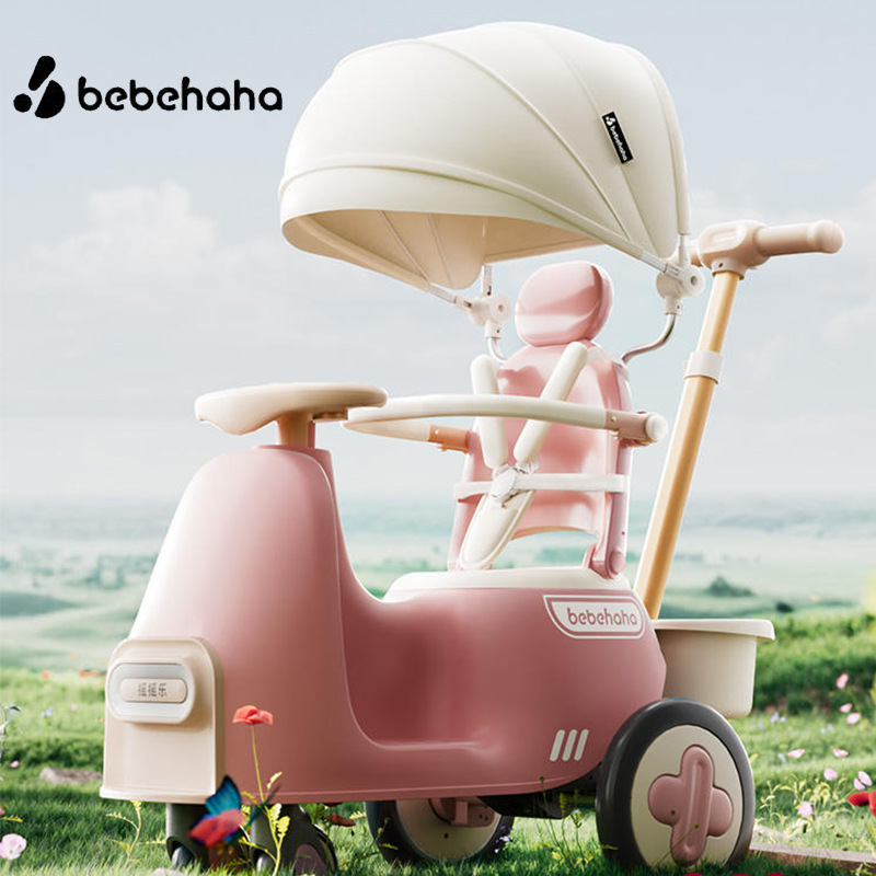 Bebehaha Swing Fun Stroller for Solo Parenting, Baby Stroller, Children's Push Cart, Dual-Purpose for 1 to 3 Years Old
