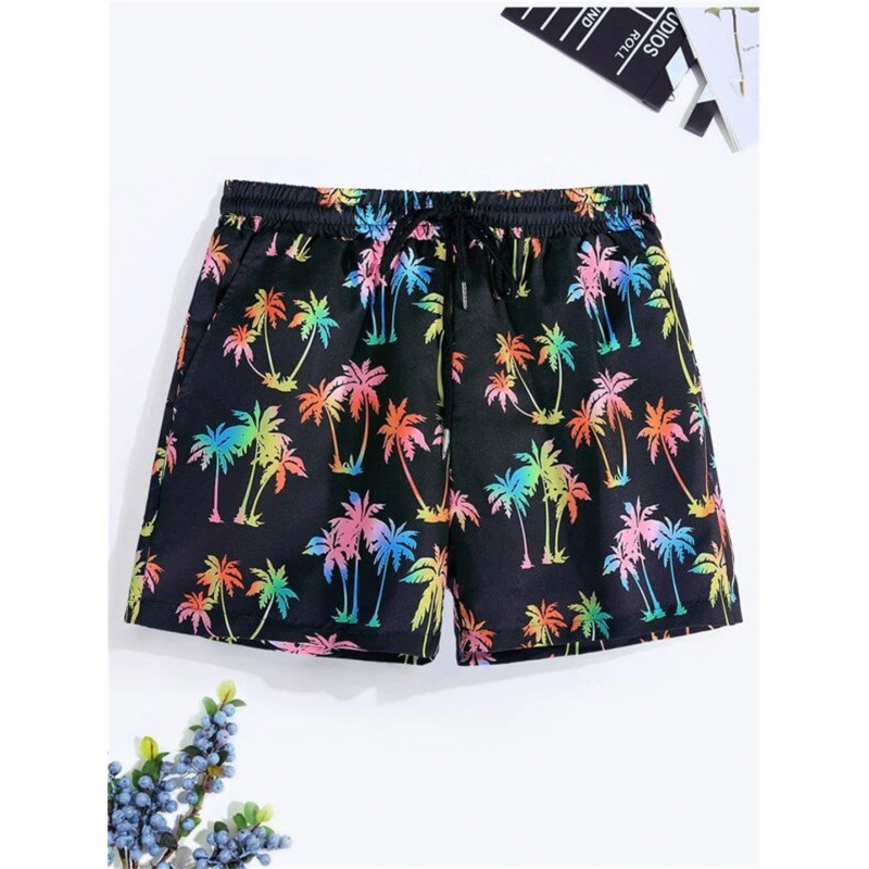 Amazon Sports Breathable Beach Shorts Swimming Trunks Summer Floral Lightweight Shorts Men's Sabah Polo Shorts
