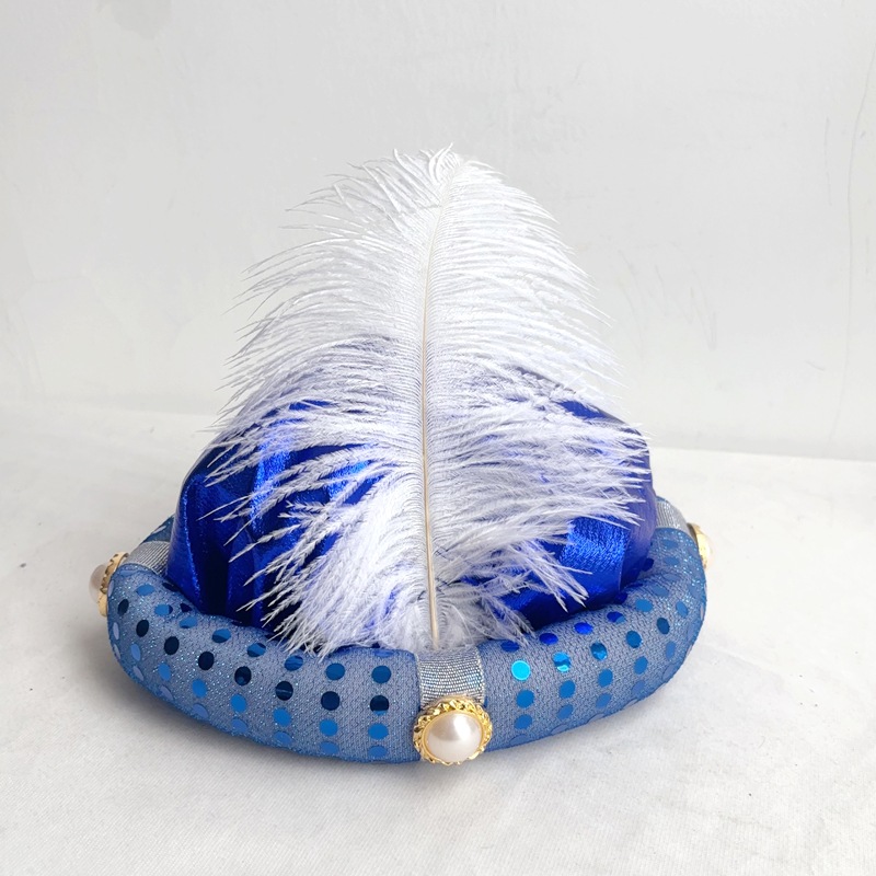 masquerade aladdin hat adult children holiday party performance props feather halloween hat