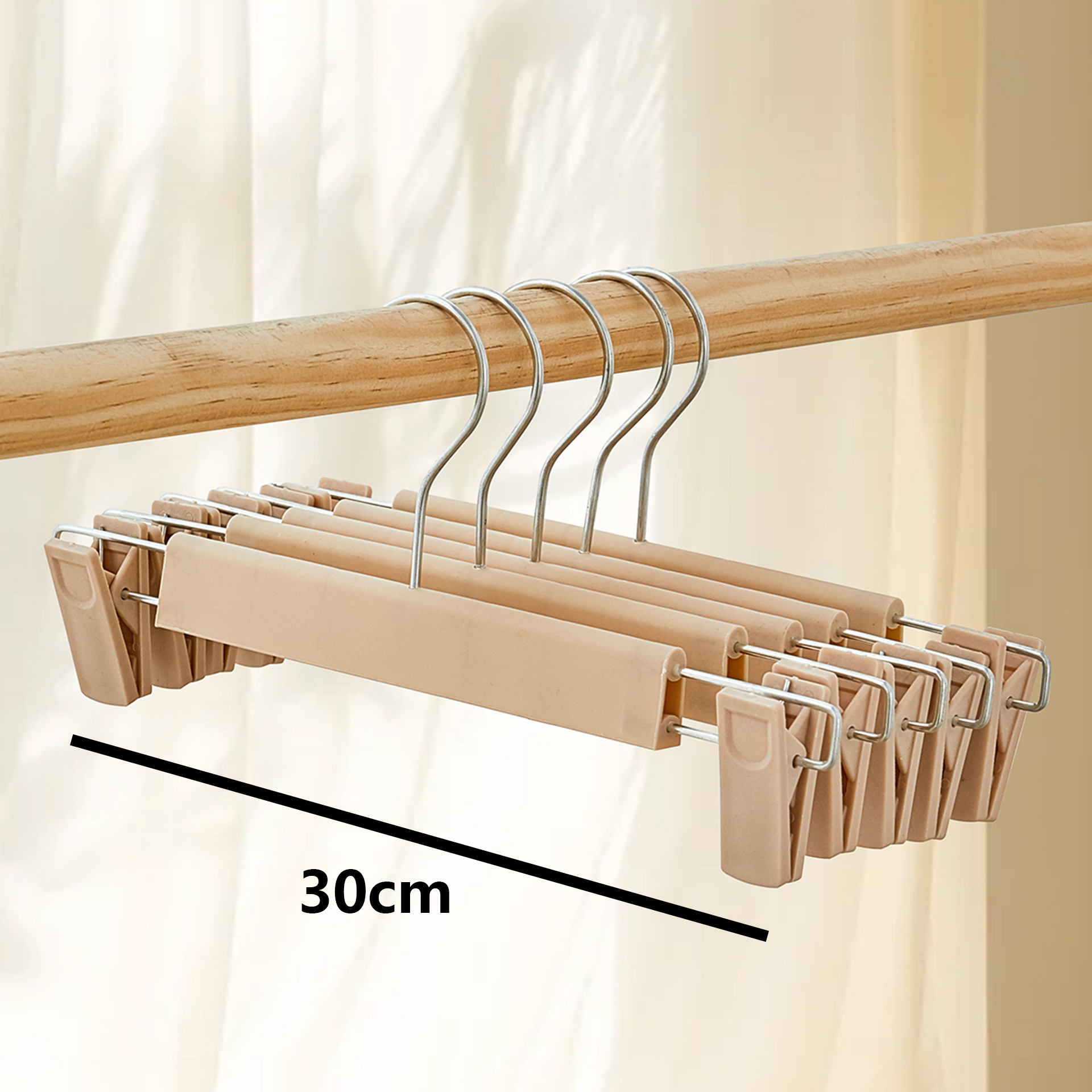 Fuerte sin costuras pantalones esmerilados clip de rack JK pantalones clip de ropa de secado hogar estudiante percha pantalones clip de plástico al por mayor