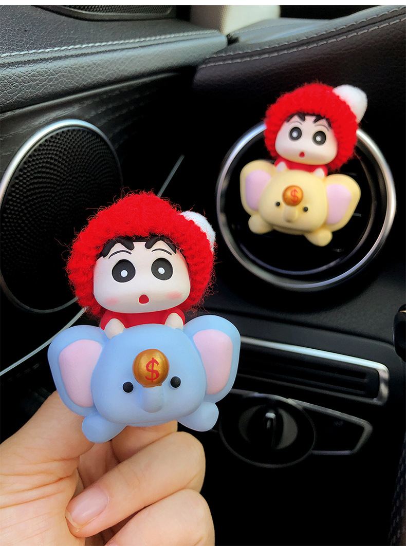 Cute auspicious small new car aromatherapy car air outlet decoration products expansion incense stone car accessories ornaments wholesale