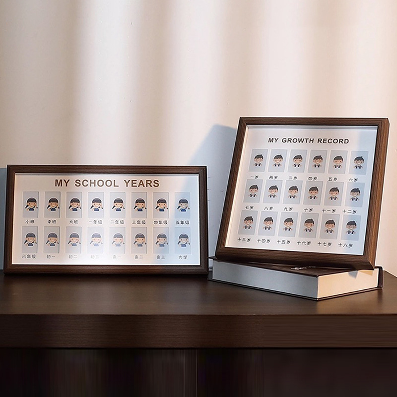 Children's Campus Time Growth Record Photo Frame Table Wholesale 1inch Id Photo Baby Campus Commemorative Photo Frame