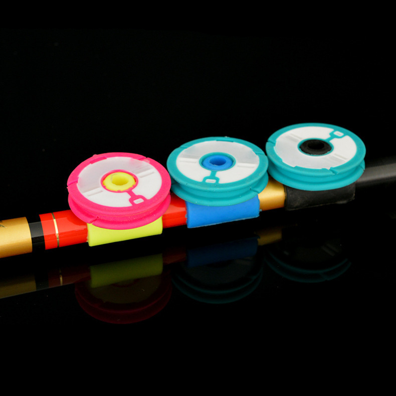 硅胶卡竿鱼竿卡竿线板鱼杆收线轴卡杆收纳鱼线收纳器渔具批发