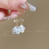 Mountain tea, small design advanced earrings with bow, ear clips, high-quality style, 2023 collection, city style