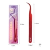 Universal red tweezers for manicure