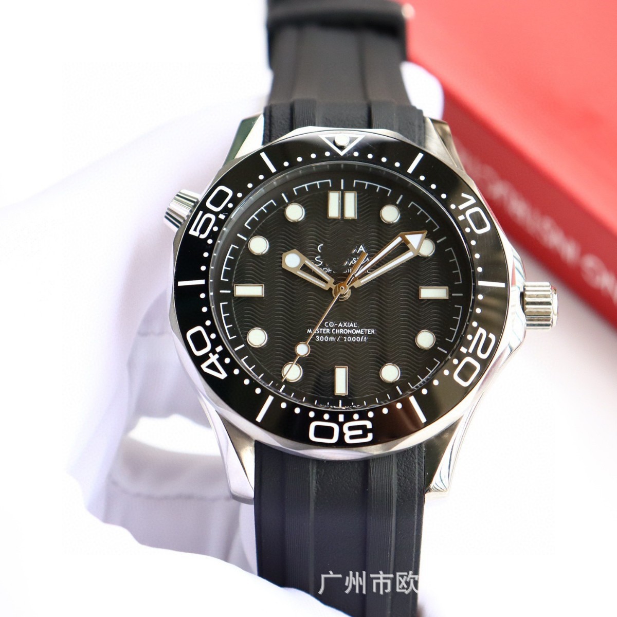 Classic Haima 300m Automatic Stainless Steel Mechanical Luminous Ceramic Bezel Men's Watch Cross-Border