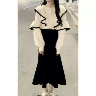 Soft Glutinous Sweater For Women Idle Style - Skirt - View 1
