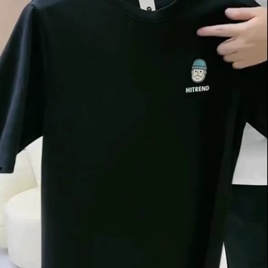 Neues trendiges und vielseitiges lässiges Rundhals-Kurzarm-T-Shirt mit Buchstabenaufdruck für Herren_voghion.com