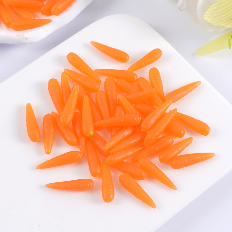 仿真迷你胡萝卜小萝卜微缩食玩小蔬菜过家家玩具diy手工食材配件|undefined