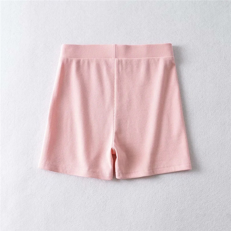 stretch slim solid color candy color cycling shorts NSLD35171