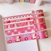 Cute paper tape, sticker, South Korea, with little bears, flowered