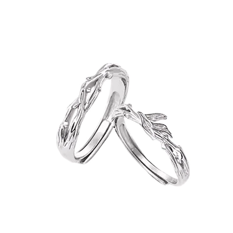 Adjustable ring for beloved for men and women, silver 925 sample