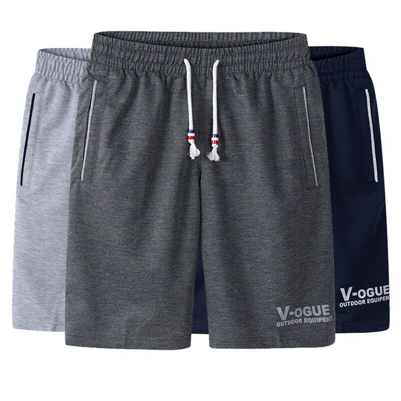 夏季青年运动裤男短裤男士宽松五分裤跑步休闲裤潮流卫裤男沙滩裤