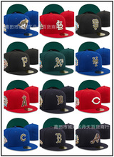 2023新款棒球尺寸帽绑球队天使红袜熊队联赛帽青年户外运动尺寸帽