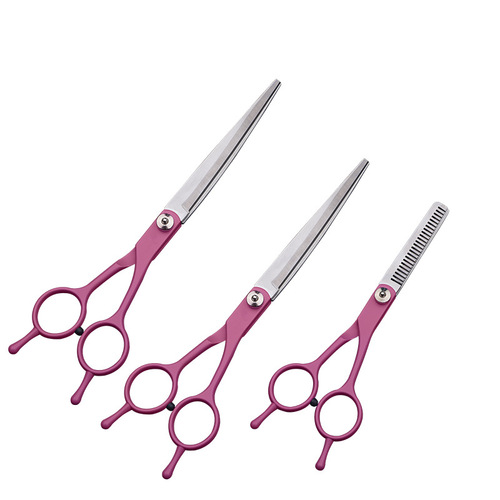 7-inch pet grooming scissors shearing set Teddy dog ​​grooming tools trimming shears curved shears thinning shears