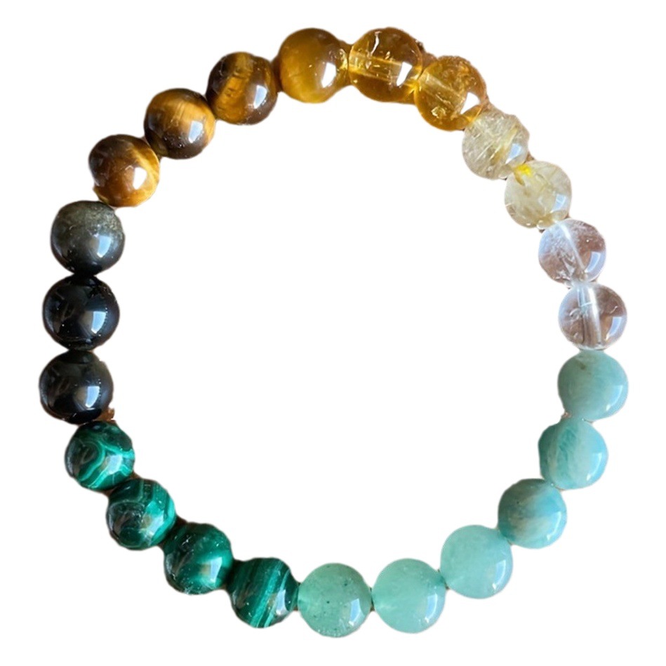 Factory Wholesale Crystal String Bracelets, Vintage Natural Stone Bracelets, Beaded European and American Cross-Border Crystal Bracelets, Finished Products