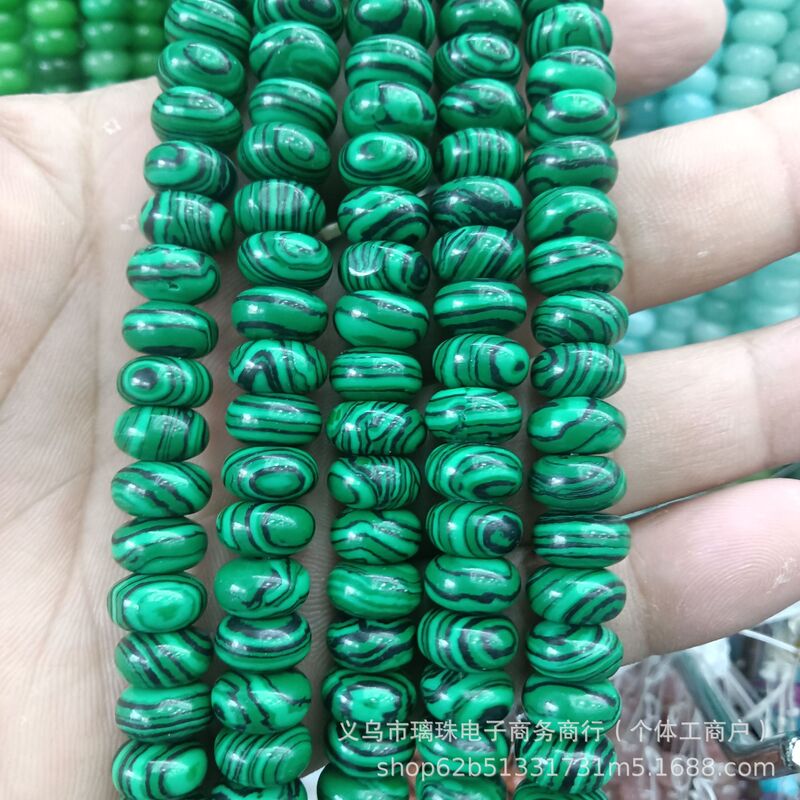 6x10mm天然石水晶玛瑙算盘珠隔片散珠串珠diy饰品手链项链配件批|undefined