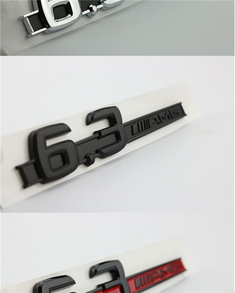 Suitable for Mercedes-Benz W204, used for modifying the rear emblem of C180, C200, C260, and C300 models; also suitable for 6.3 AMG and C63 car emblems