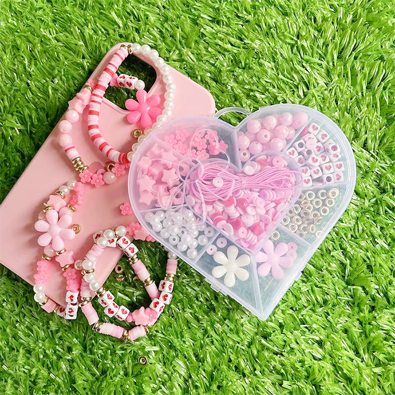 kinder diy kralen speelgoed acryl educatief speelgoed handgemaakte kralen armband ketting set_voghion.com
