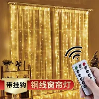 Оптовая продажа светодиодный медный провод для штор 3*3 м usb восемь функций пульт дистанционного управления рождественские декоративные огни на открытом воздухе водонепроницаемые цветные огни