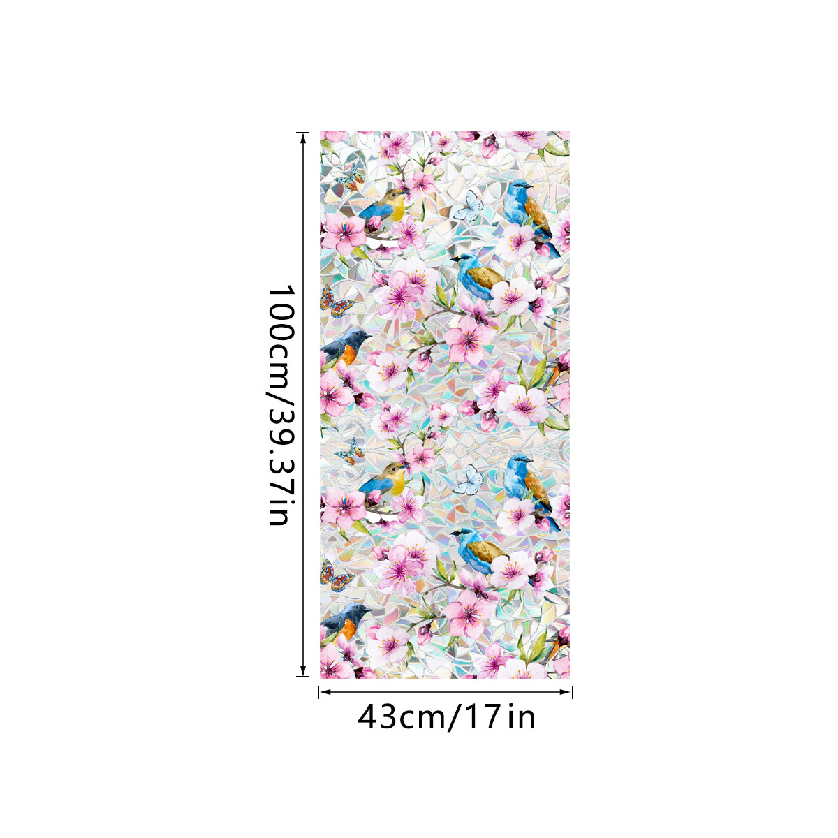 140g Weight Glass paster Home Textiles & Decor Type PVC Material Leaf Pattern Casual, Pastoral Style Casual Pastoral Leaf PVC Glass Paster Wall Art 154