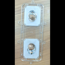 Led太阳能灯头2珠连体透镜 户外路灯投光灯隧道灯COB5050透镜配件