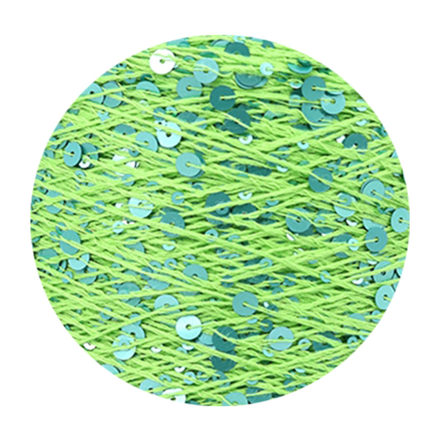 50g algodón lentejuelas hilo 3mm + 6mm peinado tamaño de lujo lentejuelas mano hilo tejer precio al por mayor