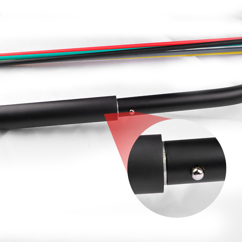 Conjunto de entrenador de tensión de arco y flecha dividida banda de resistencia de tres secciones cuerda de tensión de arco y flecha portátil