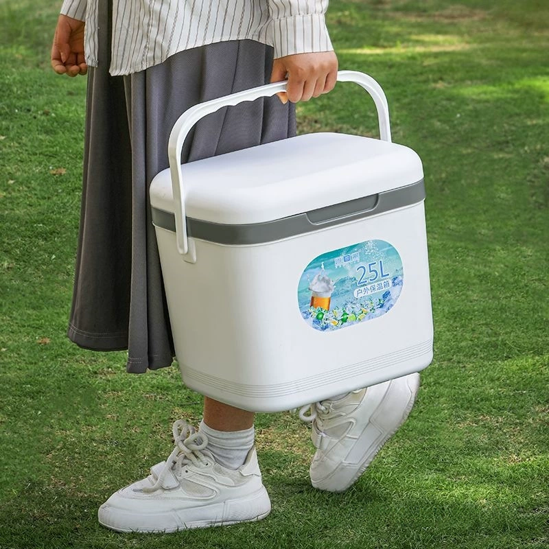 Утолщенная изолированная коробка для коммерческих ларей, автомобильный уличный контейнер для хранения свежих продуктов, рыбалка, сохранение холода, портативный кемпинговый холодильник, бытовое ведро для льда.