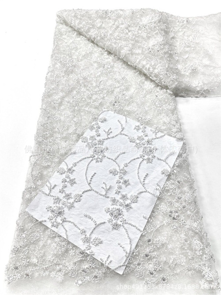 Tejido de encaje de bordado de cuentas 3D Gaoding moda del sudeste asiático anfitrión vestido de baile tela de mitzvah