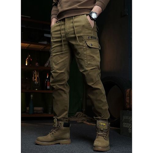 Good Show Apparel Spring Tuck-in Work Pants Men's American Casual Fat Men's Large Size Versatile Cotton New Outdoor Loose