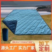 跨境热卖户外绗缝毯加厚保暖野餐垫隔潮防水便携式户外野营垫现货