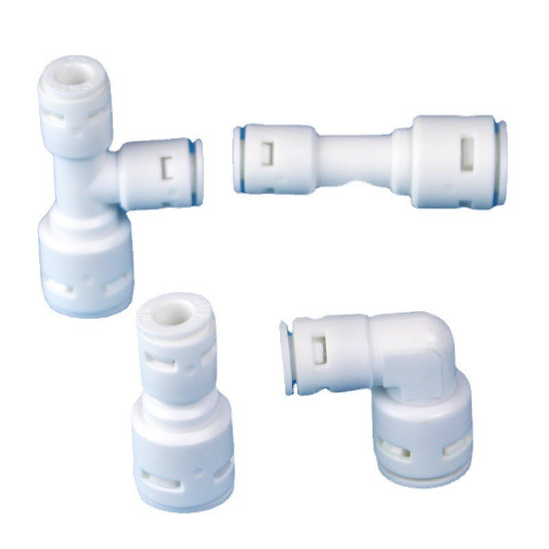 9.5MM6.5MM tee tubería variable enchufe rápido Conector sin tarjeta de tres giros de dos puntos de reducción Conector 3-Change 2 codo recto