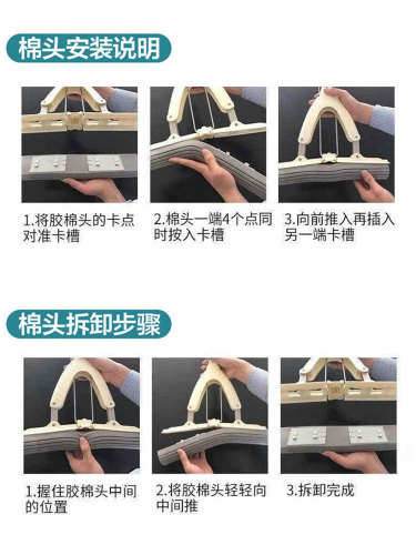 Universal 28cm folding mop head folding collodion head mop accessories sponge head manufacturer direct sales wholesale