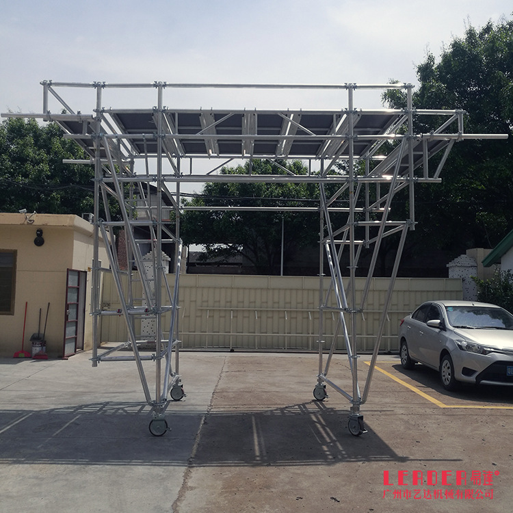 地铁隧道桥洞施工 隧道脚手架 单管盘扣式设计 搭拆速度 承载力大